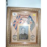 Gilt Framed Photograph - Prince Albert's Light Infantry Somersetshire Egypt - Major E Darker