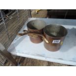 2x Copper Pans