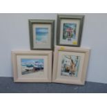 2x Framed Prints and 2x Framed Oils