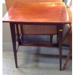 Mahogany Inlaid Occasional Table