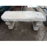 Concrete Garden Bench