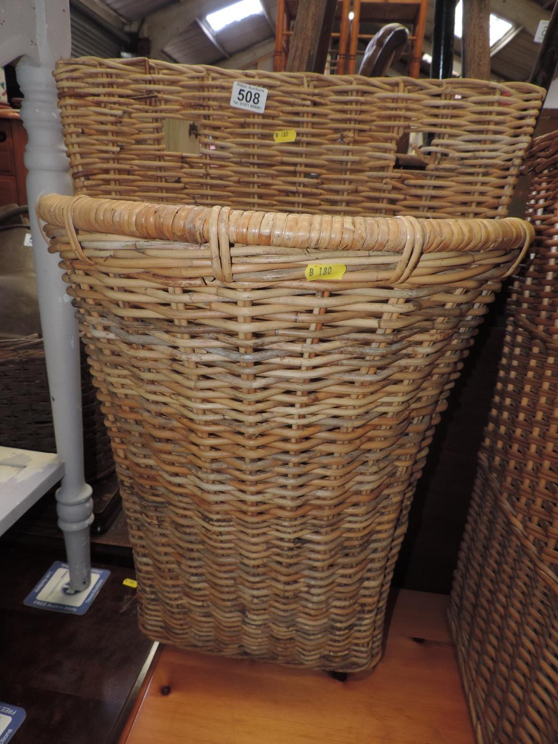 Wicker Wall Mounted Baguette Basket