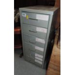 Six Drawer Metal Filing Cabinet