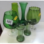 Green Coloured Glass