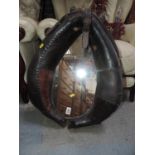 Leather Horse Collar - Repurposed as a Mirror