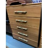 Modern Chest of Five Drawers
