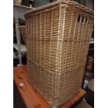 Wicker Laundry Basket and Waste Paper Bins