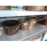 3x Copper Pans