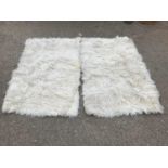 2x Fluffy Rugs