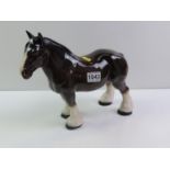 Large Ceramic Melbaware Shire Horse