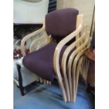 5x Stacking Office/Waiting Room Chairs