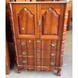 Decorative Cabinet with Three Drawers on Ball and Claw Feet