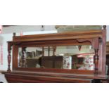 Mirrored Mahogany Shelf