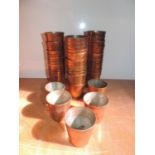 Large Quantity of Copper Souffle Pots