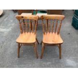 Pair of Pine Chairs