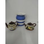 Torquay Ware and T G Green Pot