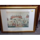 Framed Lowry Print - The Schoolyard