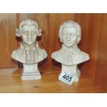 2x Busts - Haydn and Mozart