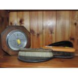 Clothes Brush Set and Barometer