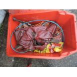 Plastic Crate and Contents
