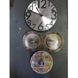 Modern Clock and Collectors Plates