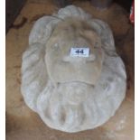Large Concrete Lion Mask Garden Ornament