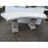 Concrete Garden Bench