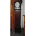Oak Cased Grandmother Clock