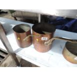 2x Copper Pans