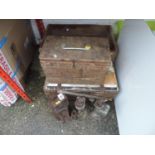 Quantity of Wooden Boxes and Bottle Jacks