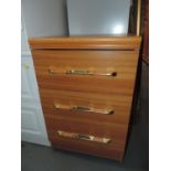 Three Drawer Modern Bedside