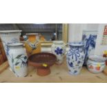 Quantity of Studio Pottery Vases etc