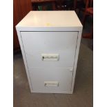 Metal Two Drawer Filing Cabinet