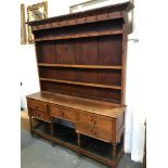 19th Century Oak Potboard Dresser