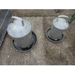 2x Poultry Feeders