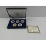 Cased Gold Plated Statehood Quarter Dollars