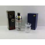 Cocktail Shaker with Original Box and Waterford Crystal Lidded Pot