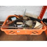 Plastic Crate and Contents - Ironmongery