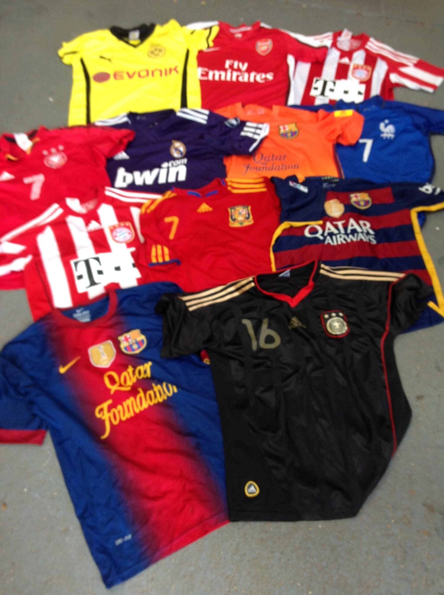 Quantity of Football Shirts - Spain, France, Germany, Bayern Munich - Mainly Large Boys Size - Image 2 of 2