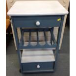 Painted Kitchen Trolley with Drawer