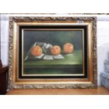 Signed Framed Oil on Canvas - Still Life