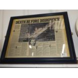 Framed Newspaper Cutting - Titanic