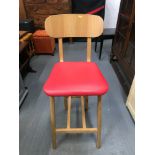 Modern High Back Stool