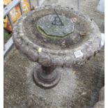 Bird Bath with Sundial