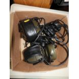 2x Peltor Tactical Headsets with Boom Microphone