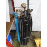 Shovel, Parasol and Golf Clubs etc