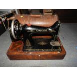 Wood Cased Sewing Machine