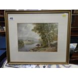 Framed Watercolour Signed - A M Arthur