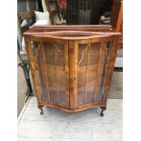Bow Front Glazed Display Cabinet