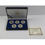 Cased Gold Plated Statehood Quarter Dollars